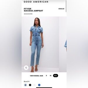 Good American Jean jumpsuit